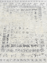 Umar Wool & Bamboo Silk Hand-Knotted Rug - Grey