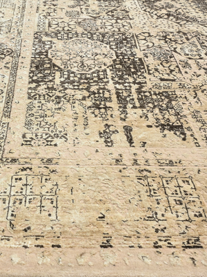 Vaan Wool & Bamboo Silk Hand-Knotted Rug - Brown