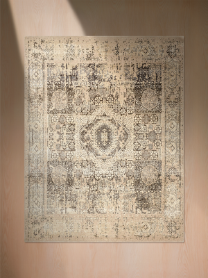 Vaan Wool & Bamboo Silk Hand-Knotted Rug - Brown