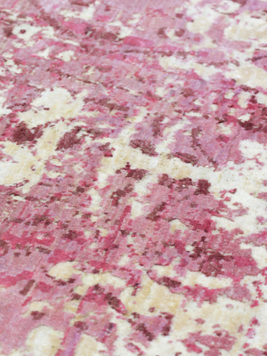 Mihir Wool & Bamboo Silk Hand-Knotted Rug - Rose