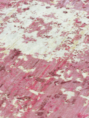 Mihir Wool & Bamboo Silk Hand-Knotted Rug - Rose