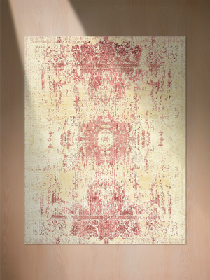 Mihir Wool & Bamboo Silk Hand-Knotted Rug - Rose