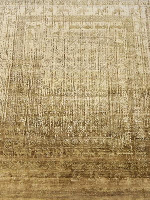 Tindra Hand-knotted Wool & Bamboo Silk Rug - Antique Brown