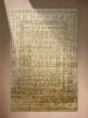 Tindra Hand-knotted Wool & Bamboo Silk Rug - Antique Brown