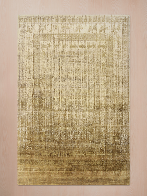 Tindra Hand-knotted Wool & Bamboo Silk Rug - Antique Brown