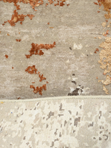 Caelis Hand-Knotted Wool & Bamboo Silk Rug - Rust