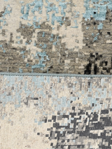 Arven Hand-Knotted Wool & Bamboo Silk Rug - Grey