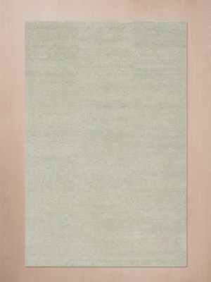Clare Khaki Wool & Bamboo Silk Hand-Knotted Rug - Khaki