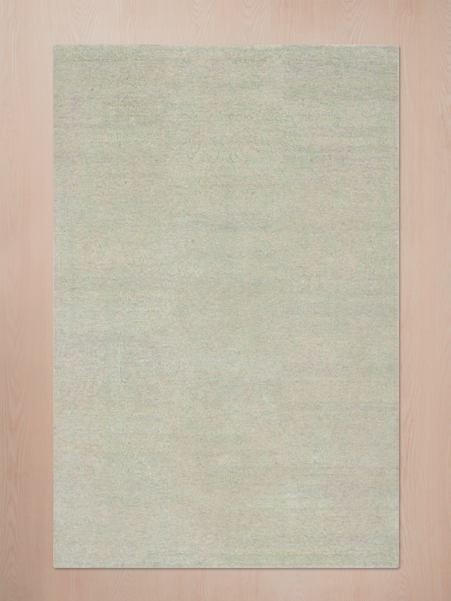 Clare Khaki Wool & Bamboo Silk Hand-Knotted Rug