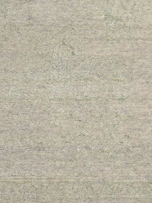 Clare Khaki Wool & Bamboo Silk Hand-Knotted Rug - Khaki