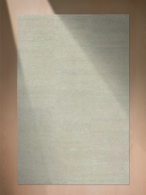 Clare Khaki Wool & Bamboo Silk Hand-Knotted Rug - Khaki