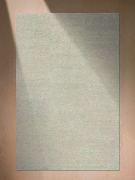 Clare Khaki Wool & Bamboo Silk Hand-Knotted Rug