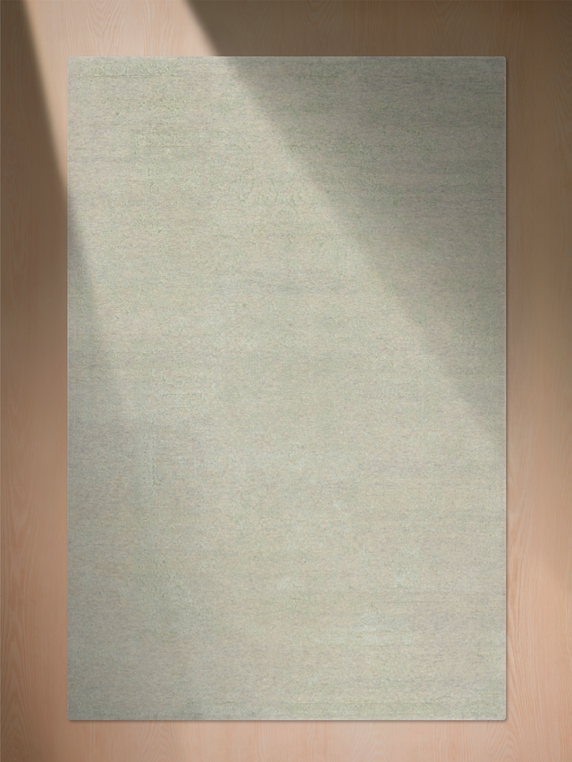 Clare Khaki Wool & Bamboo Silk Hand-Knotted Rug