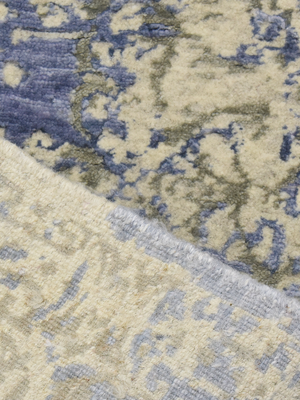 Patsy Wool & Bamboo Silk Hand-Knotted Rug - Blue