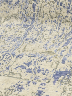 Patsy Wool & Bamboo Silk Hand-Knotted Rug - Blue