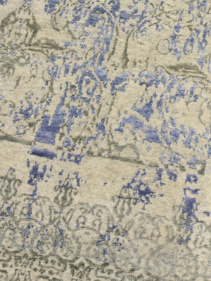Patsy Wool & Bamboo Silk Hand-Knotted Rug - Blue