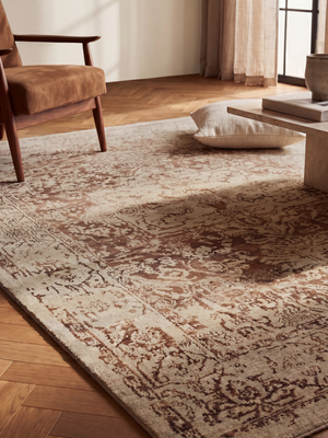 Jora Wool & Bamboo Silk Hand-Knotted Rug - Antique Brown