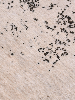Mezra Hand-knotted Wool & Bamboo Silk Rug - Charcoal