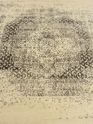 Thira Hand-knotted Wool & Bamboo Silk Rug - Beige
