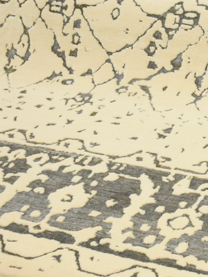 Rhevan Hand-knotted Wool & Bamboo Silk Rug - Beige