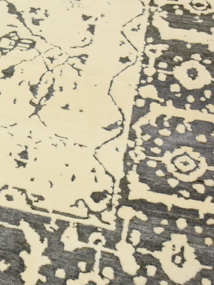 Rhevan Hand-knotted Wool & Bamboo Silk Rug - Beige