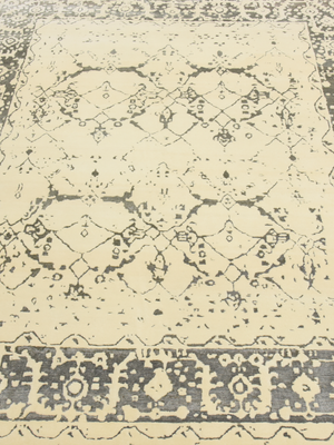 Rhevan Hand-knotted Wool & Bamboo Silk Rug - Beige