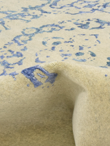 Raun Wool & Bamboo Silk Hand-Knotted Rug - Blue