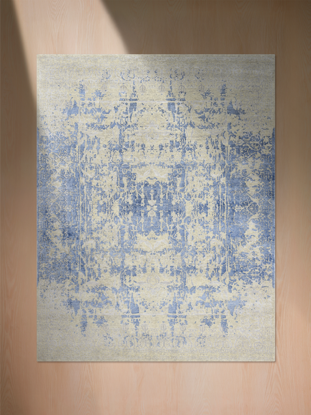 Hazel Wool & Bamboo Silk Hand-Knotted Rug
