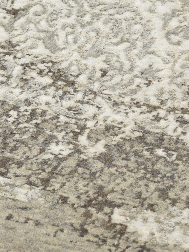 Varell Hand-Knotted Wool & Bamboo Silk Rug - Khaki