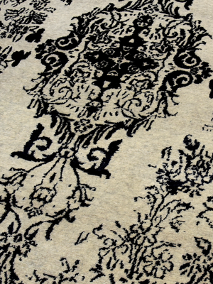 Nivra Hand-knotted Wool & Bamboo Silk Rug - Black