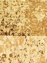 Tarell Hand-Knotted Wool & Bamboo Silk Rug - Brown