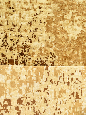 Tarell Hand-Knotted Wool & Bamboo Silk Rug - Brown
