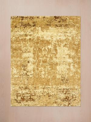 Tarell Hand-Knotted Wool & Bamboo Silk Rug - Brown