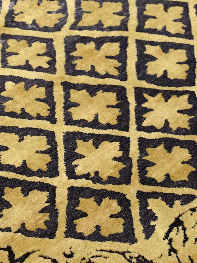 Elarin Hand-Knotted Wool & Bamboo Silk Rug - Moonstone
