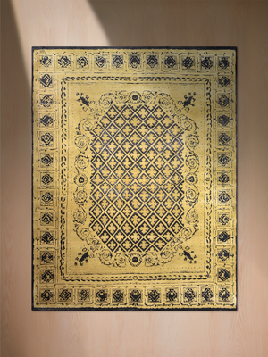 Elarin Hand-Knotted Wool & Bamboo Silk Persian Rug - Moonstone