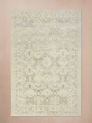 Mohini Wool & Bamboo Silk Hand-Knotted Rug - Beige