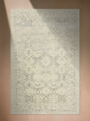 Mohini Wool & Bamboo Silk Hand-Knotted Rug - Beige