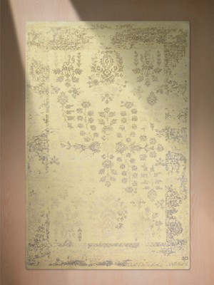 Kobo Wool & Bamboo Silk Hand-Knotted Rug - Beige