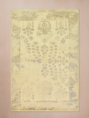 Kobo Wool & Bamboo Silk Hand-Knotted Rug - Beige
