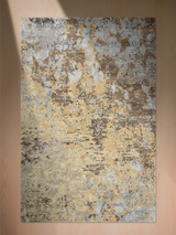 Mavren Hand-Knotted Wool & Bamboo Silk Rug - Brown