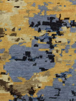 Selvor Hand-Knotted Wool & Bamboo Silk Rug - Brown