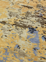 Selvor Hand-Knotted Wool & Bamboo Silk Rug - Brown
