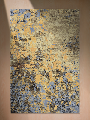 Selvor Hand-Knotted Wool & Bamboo Silk Rug - Brown
