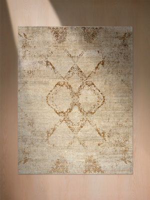 Irina Nettle Wool Hand-Knotted Rug - Cuban Sand