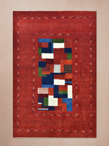 Zaran Hand-Knotted Gabbeh Wool Rug – Crimson