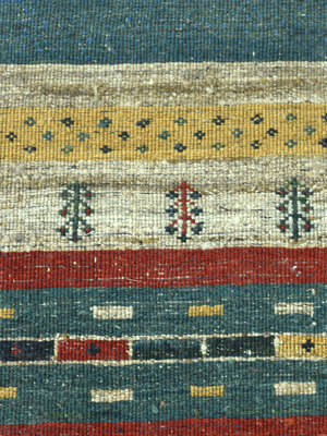 Neram Hand-Knotted Gabbeh Wool Rug – Midnight Blue