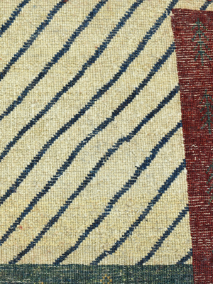 Parav Hand-Knotted Gabbeh Wool Rug – Multi (Ochre & Green)