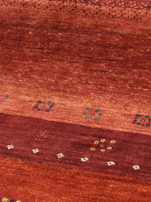 Lahar Hand-Knotted Gabbeh Wool Rug – Red