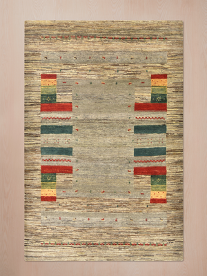 Soran Hand-Knotted Gabbeh Wool Rug – Brown Melange