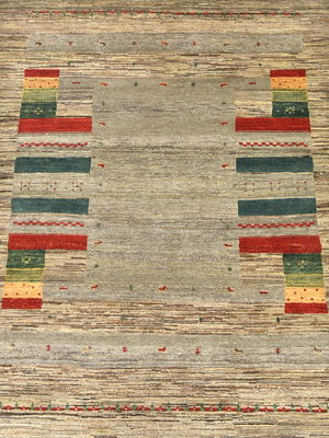 Soran Hand-Knotted Gabbeh Wool Rug – Brown Melange